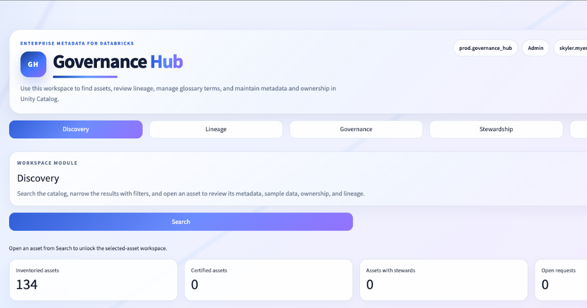 Skyler Creating a Governance Hub in Databricks with Apps Unity Catalog and Open Source Tools WP cover