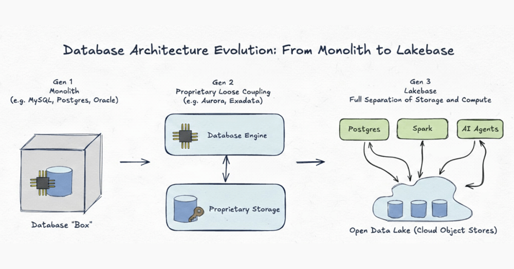 Databricks Lakebase hero graphic introducing Lakebase as a new operational database architecture for the lakehouse.